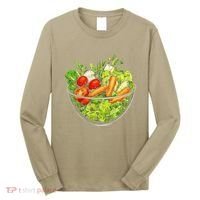 Saladkit Vegetable Motif Illustration Salad Kit Long Sleeve Shirt thumb 0