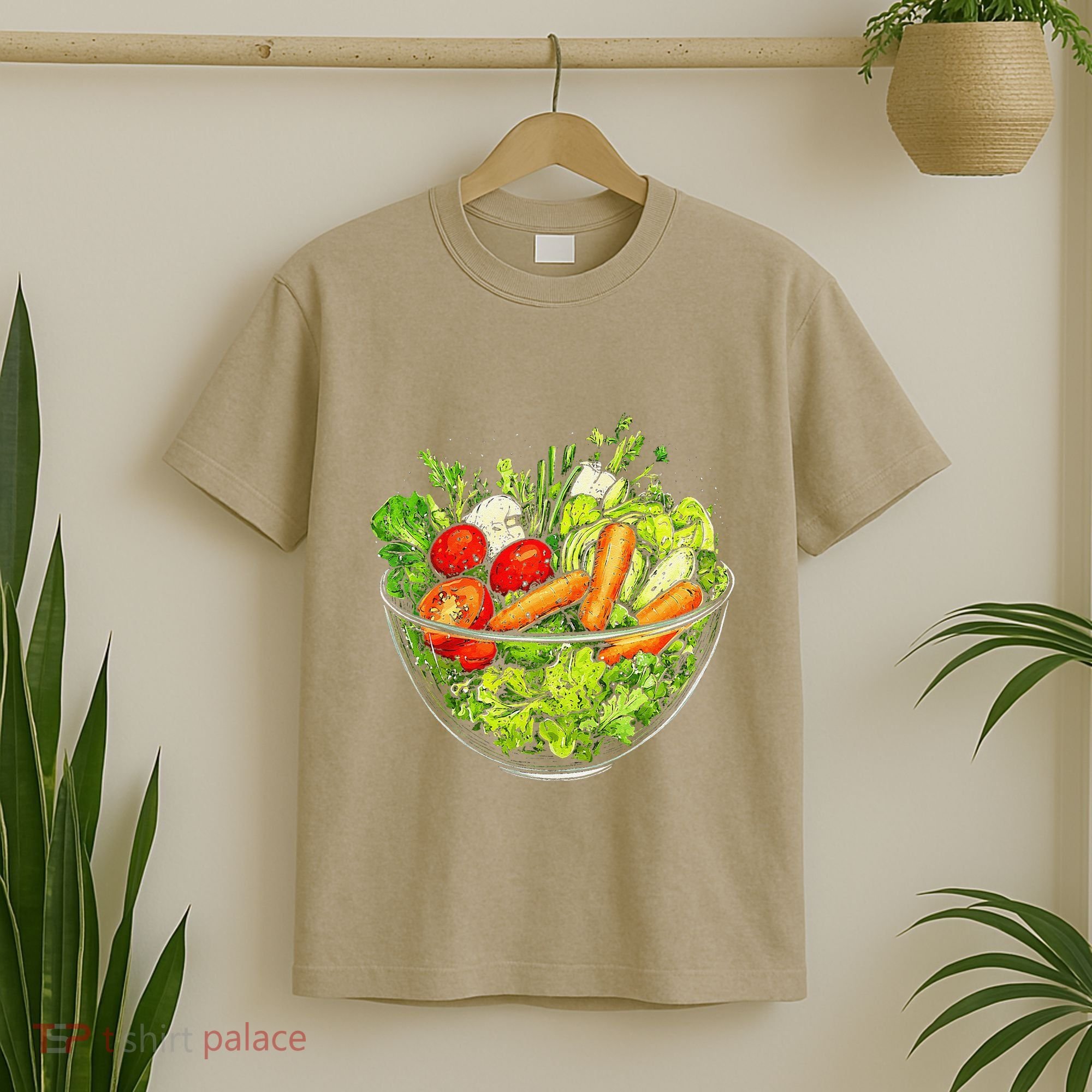 Saladkit Vegetable Motif Illustration Salad Kit T-Shirt