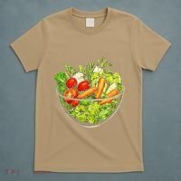 Saladkit Vegetable Motif Illustration Salad Kit T-Shirt thumb 5