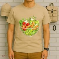 Saladkit Vegetable Motif Illustration Salad Kit T-Shirt thumb 6