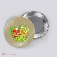 Saladkit Vegetable Motif Illustration Salad Kit Button thumb 0