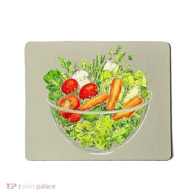 Saladkit Vegetable Motif Illustration Salad Kit Mousepad