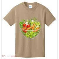 Saladkit Vegetable Motif Illustration Salad Kit Kids T-Shirt thumb 0