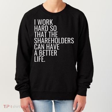 Shareholder Value Myth Funny Socialist Shareholder Activism Women's Sweatshirt