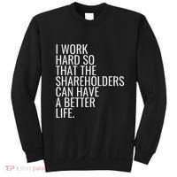 Shareholder Value Myth Funny Socialist Shareholder Activism Sweatshirt thumb 0