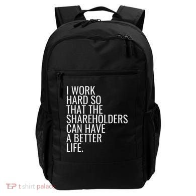 Shareholder Value Myth Funny Socialist Shareholder Activism Backpack