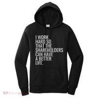 Shareholder Value Myth Funny Socialist Shareholder Activism Women's Hoodie thumb 0