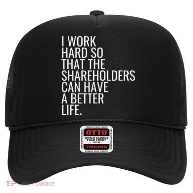 Shareholder Value Myth Funny Socialist Shareholder Activism Hat