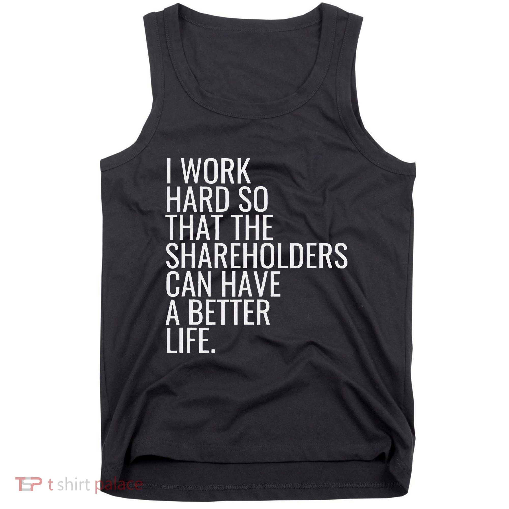 Shareholder Value Myth Funny Socialist Shareholder Activism Tank Top