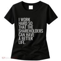 Shareholder Value Myth Funny Socialist Shareholder Activism Women's T-Shirt thumb 0