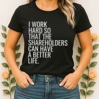 Shareholder Value Myth Funny Socialist Shareholder Activism Women's T-Shirt thumb 2
