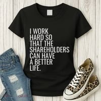 Shareholder Value Myth Funny Socialist Shareholder Activism Women's T-Shirt thumb 3