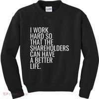 Shareholder Value Myth Funny Socialist Shareholder Activism Kids Sweatshirt thumb 0