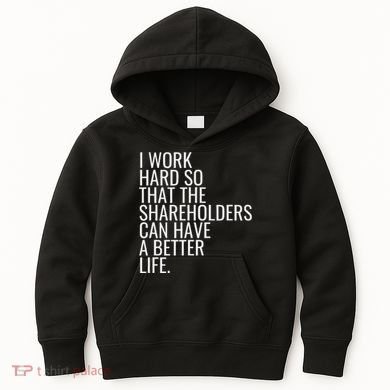 Shareholder Value Myth Funny Socialist Shareholder Activism Kids Hoodie