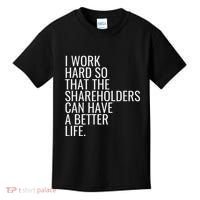 Shareholder Value Myth Funny Socialist Shareholder Activism Kids T-Shirt thumb 0