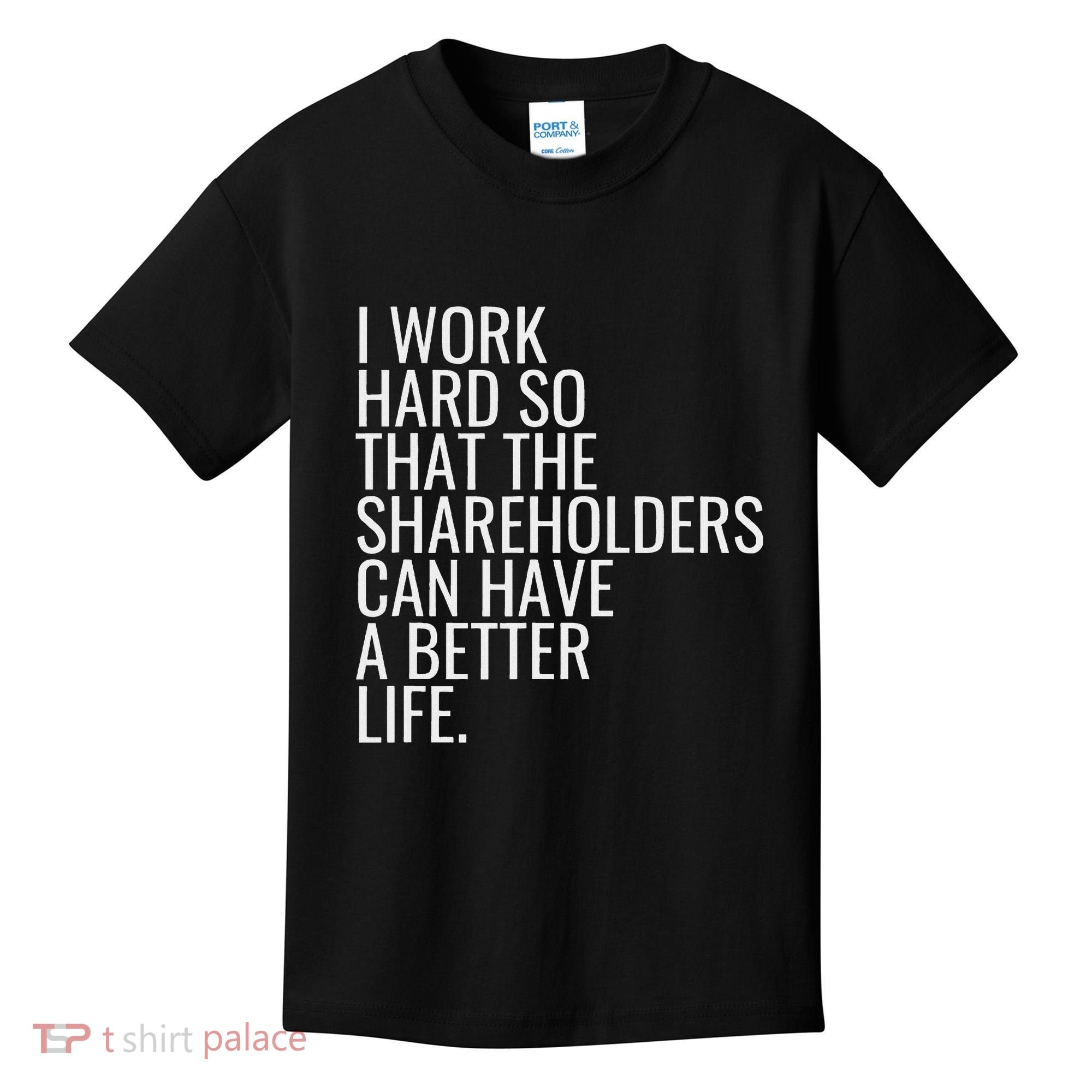 Shareholder Value Myth Funny Socialist Shareholder Activism Kids T-Shirt
