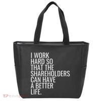 Shareholder Value Myth Funny Socialist Shareholder Activism Tote Bag thumb 0