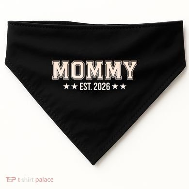 Sporty Varsity Mama EST 2026 USA-Made Doggie Bandana