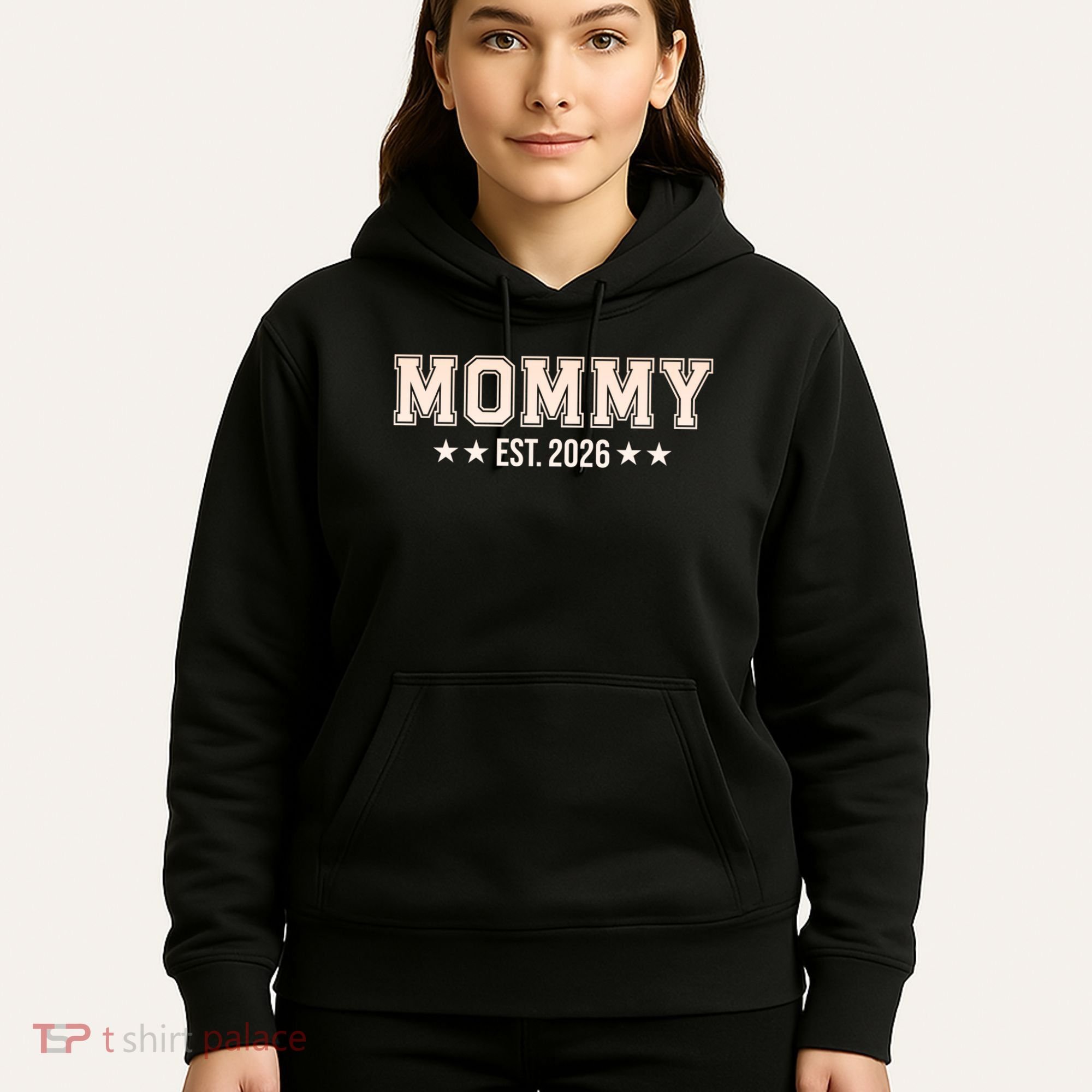 Sporty Varsity Mama EST 2026 Hoodie