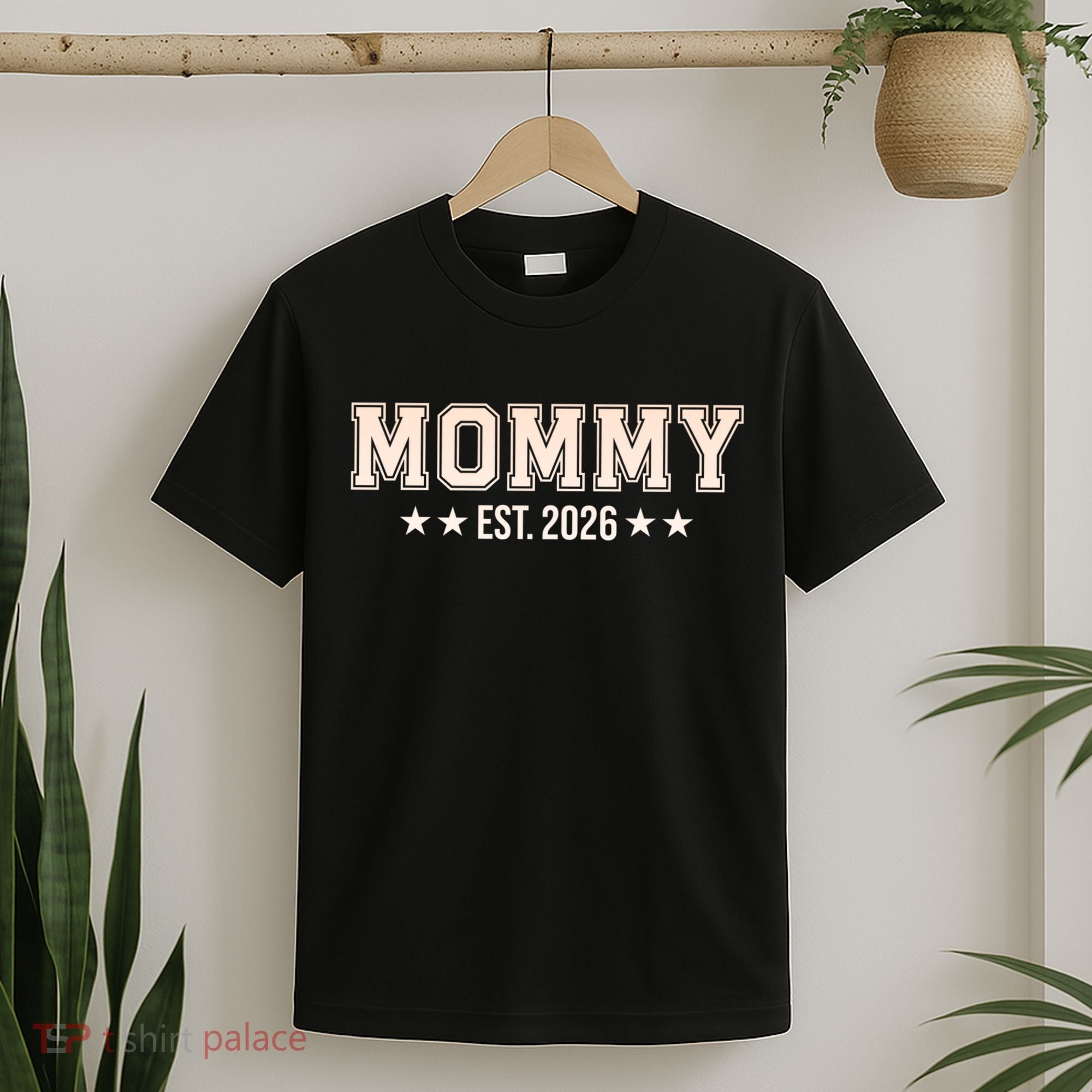 Sporty Varsity Mama EST 2026 T-Shirt