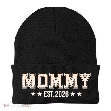 Sporty Varsity Mama EST 2026 Beanie