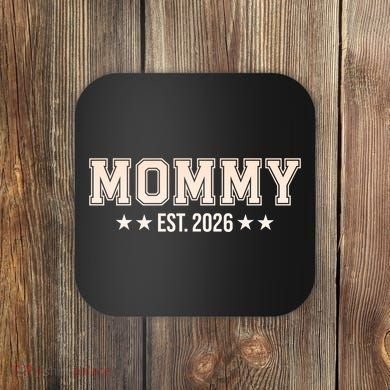 Sporty Varsity Mama EST 2026 Coaster