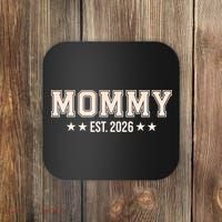 Sporty Varsity Mama EST 2026 Coaster thumb 0