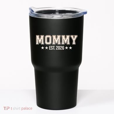 Sporty Varsity Mama EST 2026 Tumbler