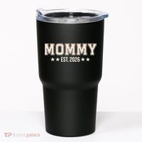 Sporty Varsity Mama EST 2026 Tumbler thumb 0