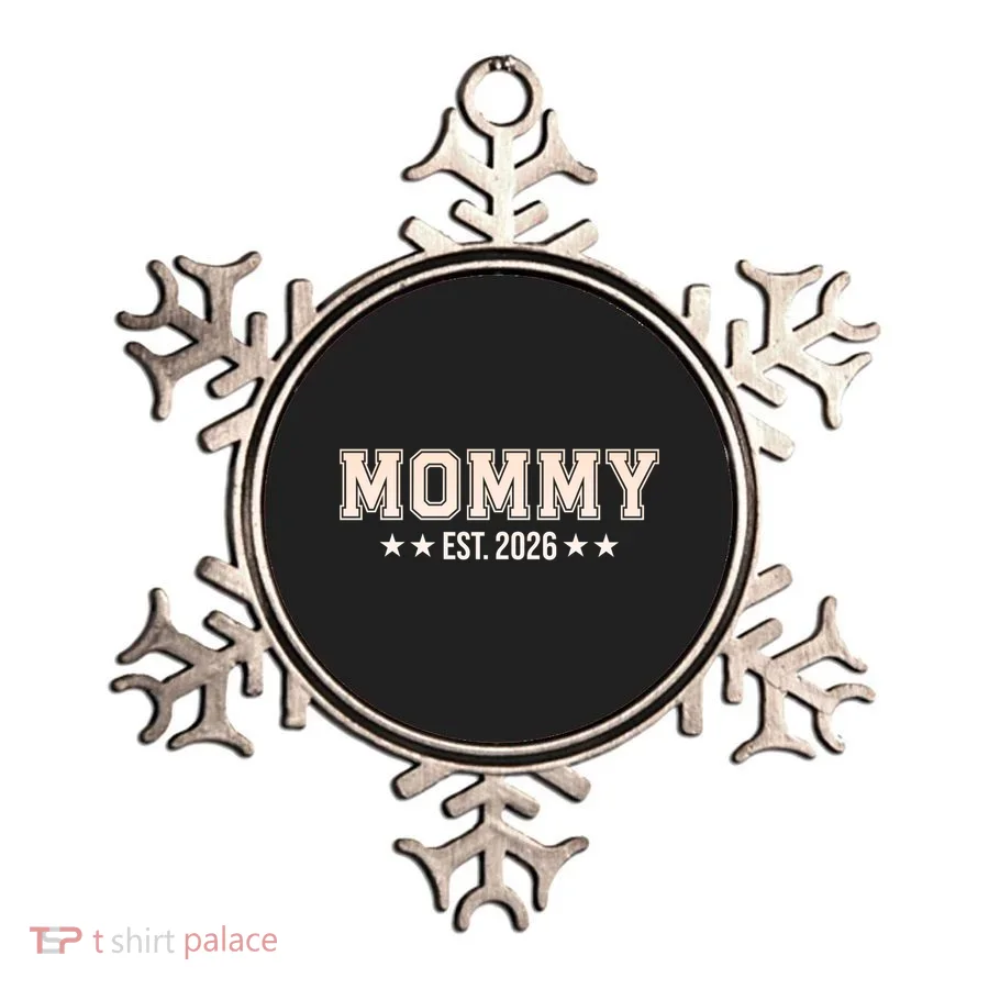 Sporty Varsity Mama EST 2026 Ornament