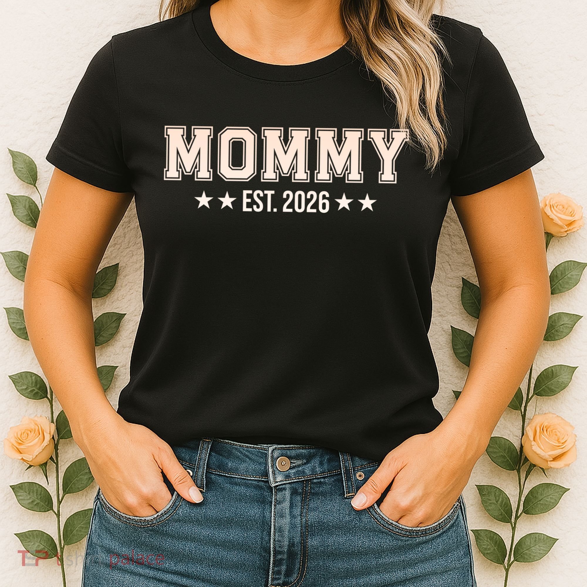 Sporty Varsity Mama EST 2026 Women's T-Shirt
