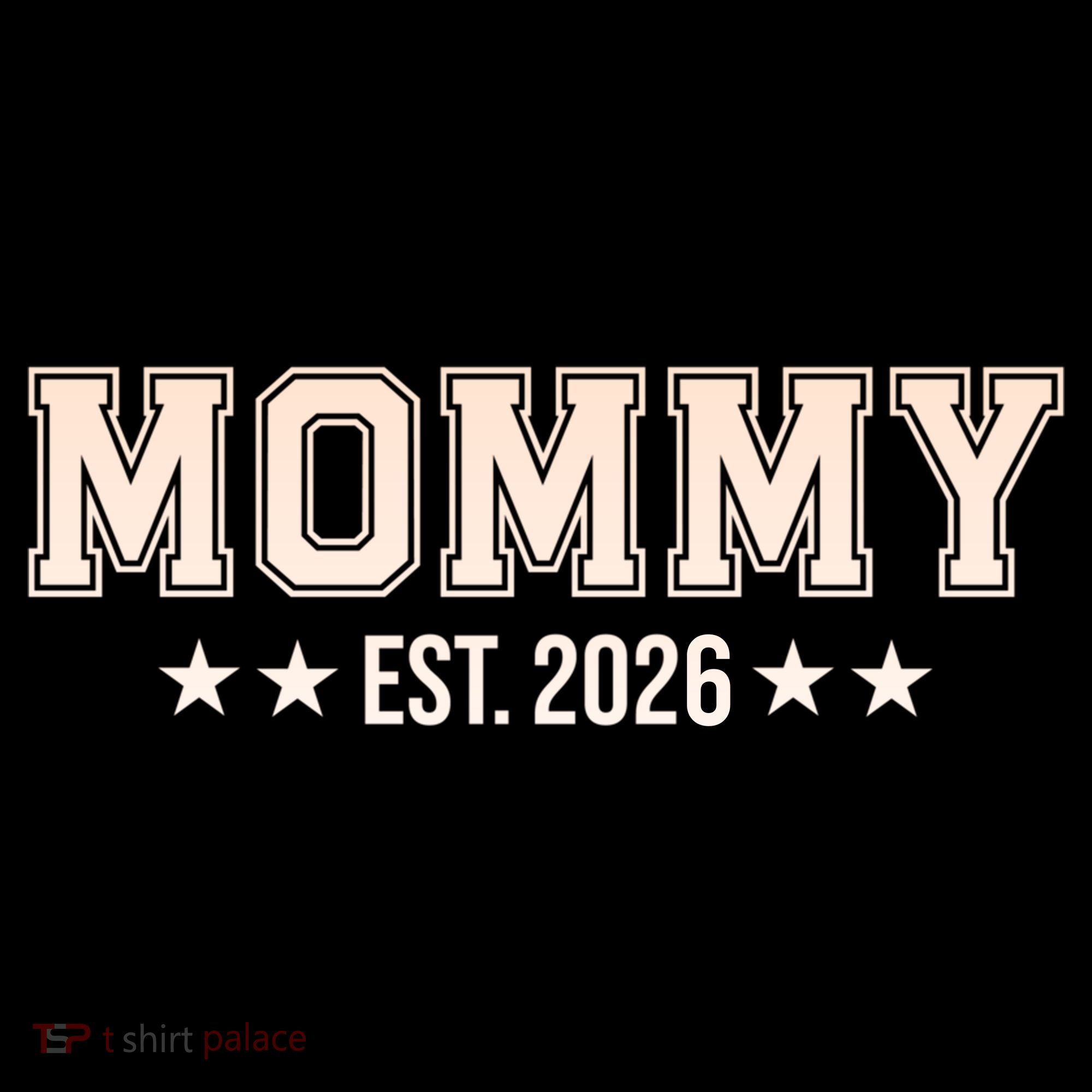 Sporty Varsity Mama EST 2026 Women's T-Shirt