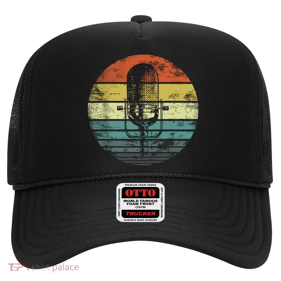 Singer Vocalist Musician Gift Funny Retro Microphone Singing Hat
