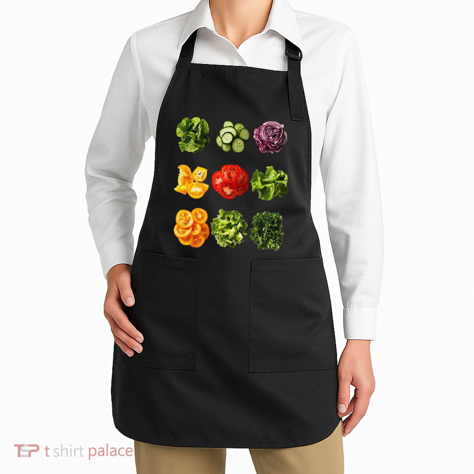 Saladkit Vegetable Motif Garden Saladkit Apron