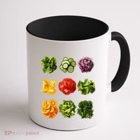 Saladkit Vegetable Motif Garden Saladkit Coffee Mug thumb 1