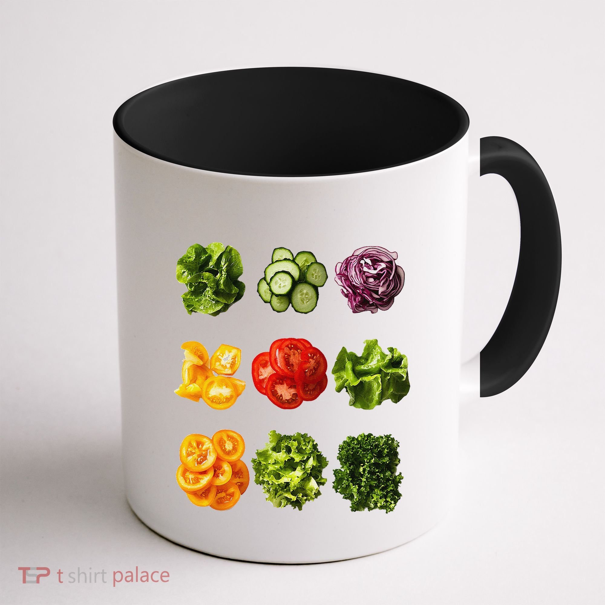 Saladkit Vegetable Motif Garden Saladkit Coffee Mug