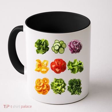 Saladkit Vegetable Motif Garden Saladkit Coffee Mug