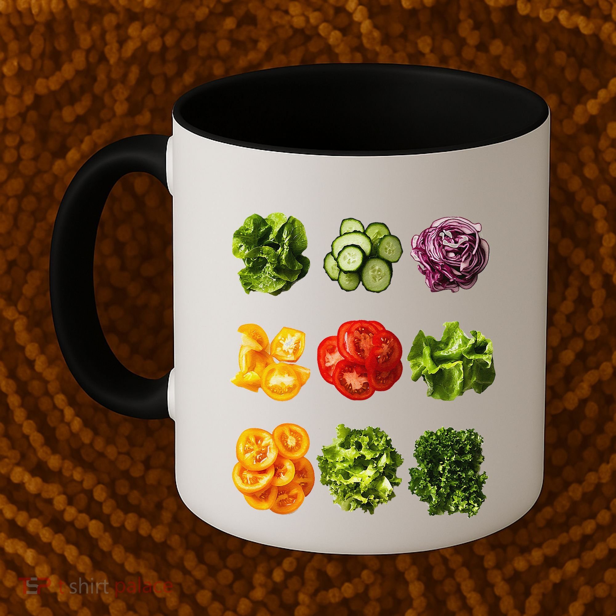 Saladkit Vegetable Motif Garden Saladkit Coffee Mug
