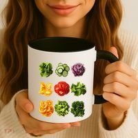 Saladkit Vegetable Motif Garden Saladkit Coffee Mug thumb 3