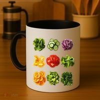 Saladkit Vegetable Motif Garden Saladkit Coffee Mug thumb 4