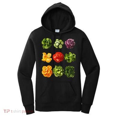 Saladkit Vegetable Motif Garden Saladkit Women's Hoodie