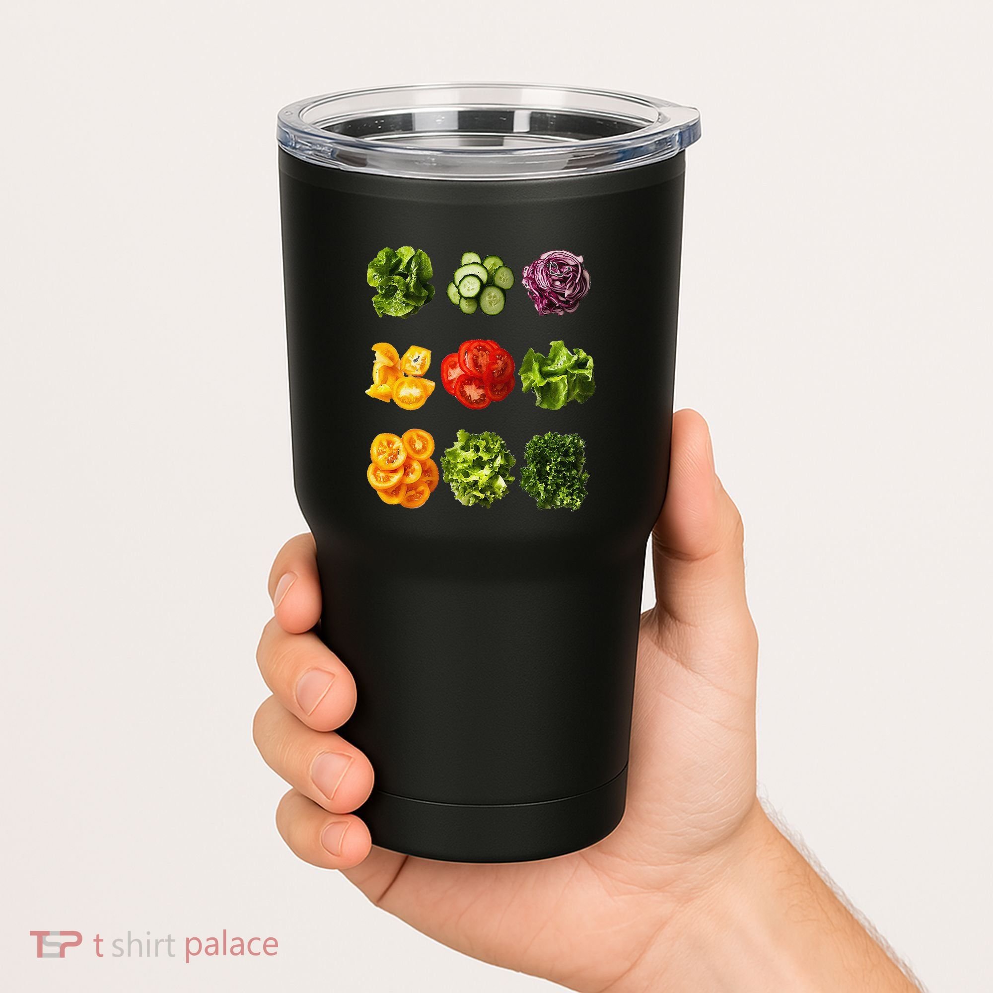 Saladkit Vegetable Motif Garden Saladkit Tumbler