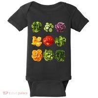 Saladkit Vegetable Motif Garden Saladkit Baby Bodysuit thumb 0