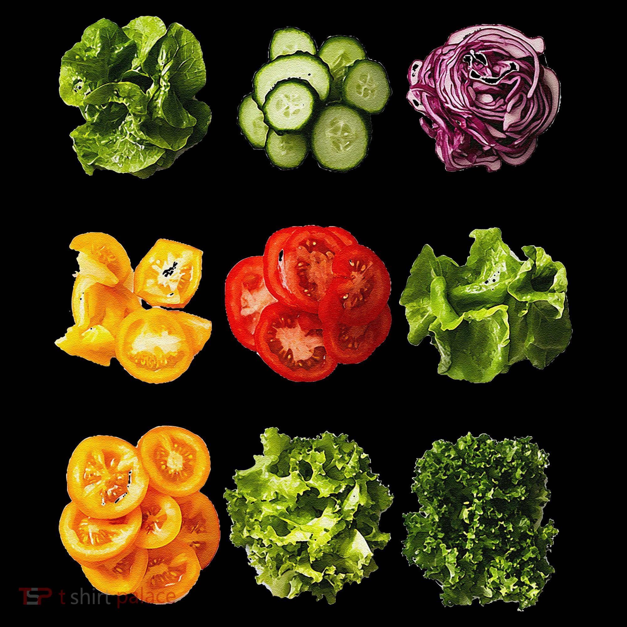 Saladkit Vegetable Motif Garden Saladkit Toddler Hoodie