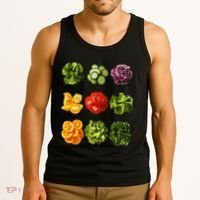Saladkit Vegetable Motif Garden Saladkit Tank Top thumb 3