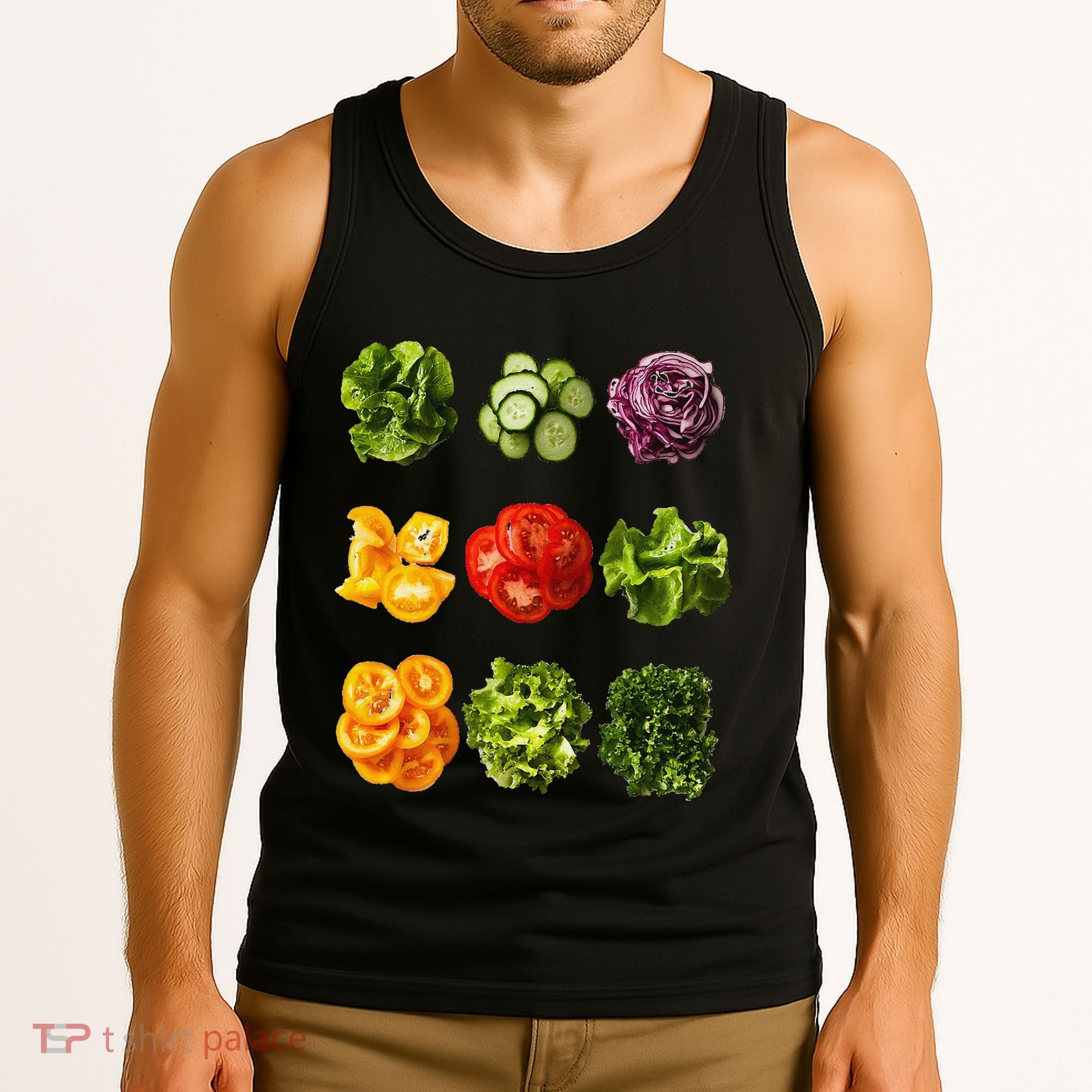 Saladkit Vegetable Motif Garden Saladkit Tank Top