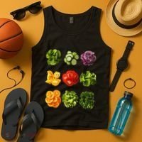 Saladkit Vegetable Motif Garden Saladkit Tank Top thumb 4