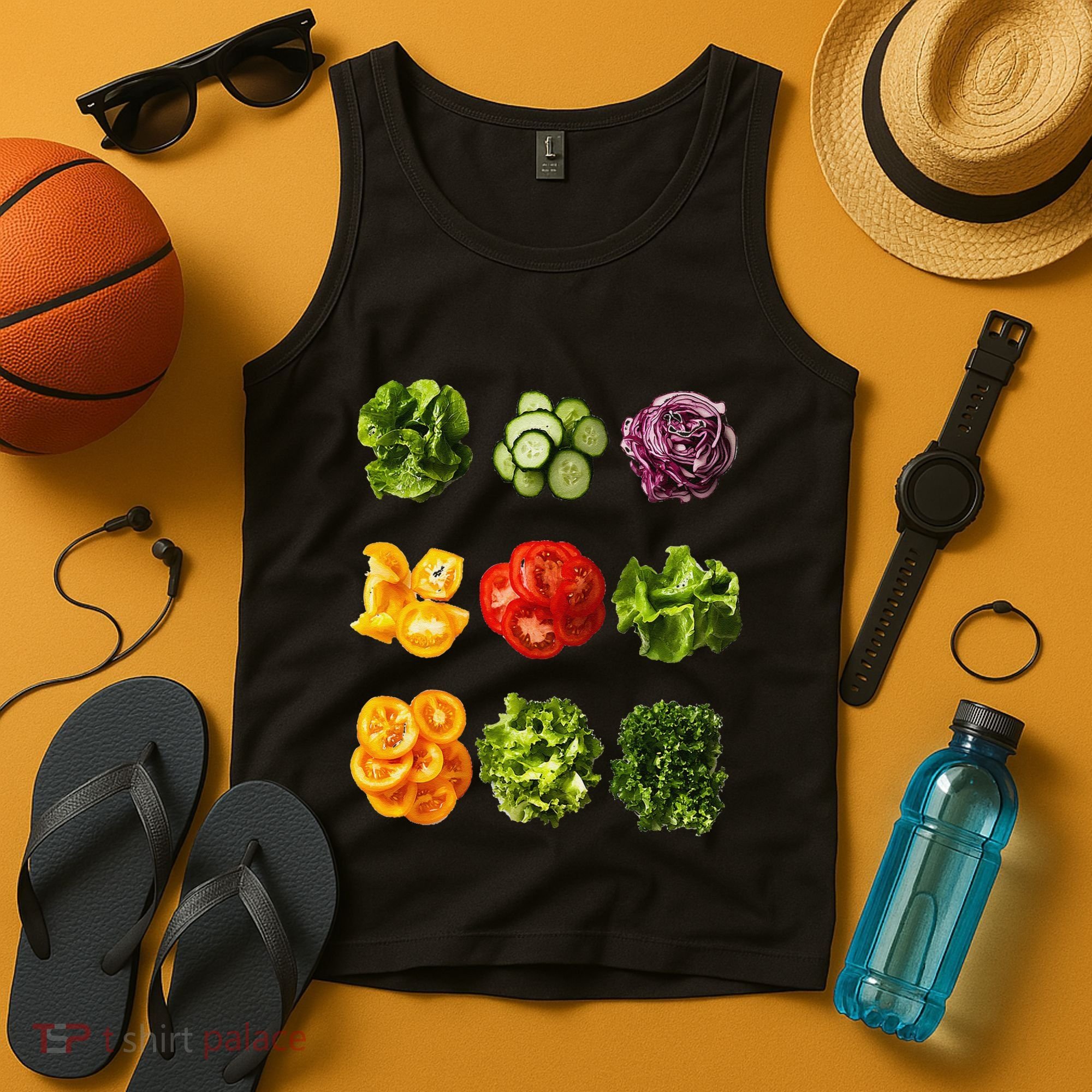 Saladkit Vegetable Motif Garden Saladkit Tank Top