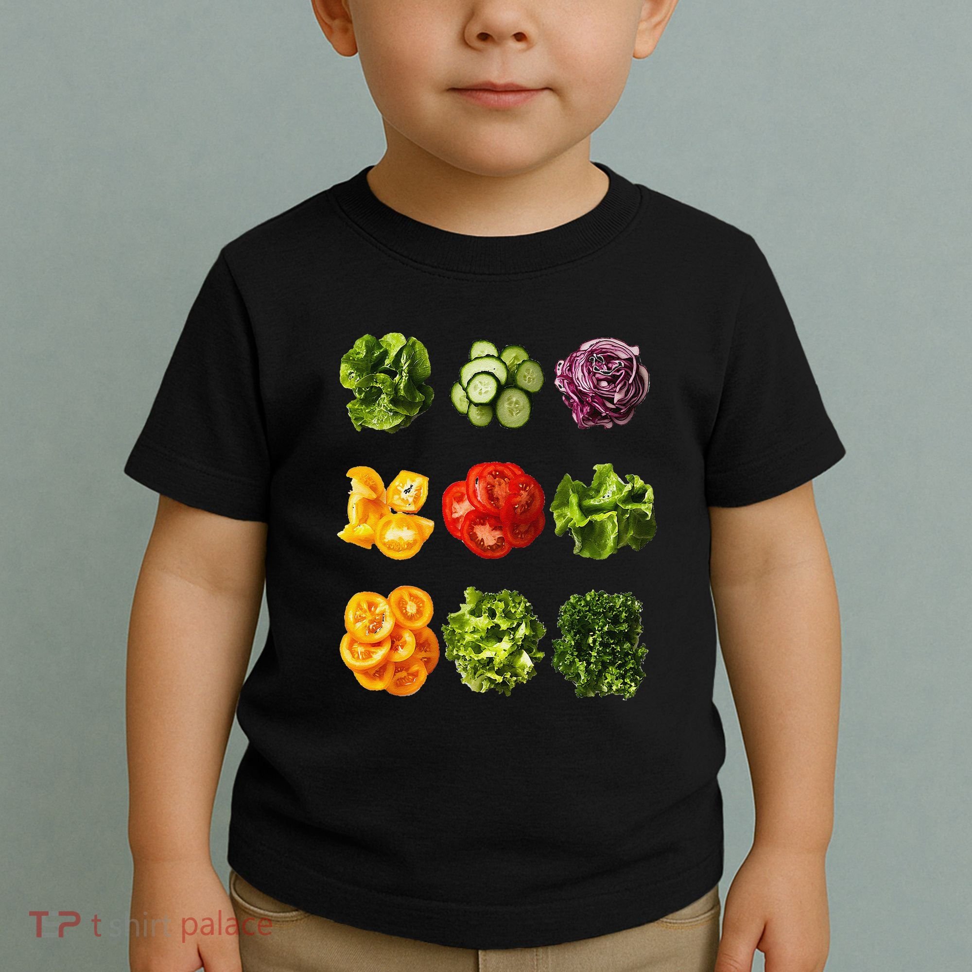 Saladkit Vegetable Motif Garden Saladkit Toddler T-Shirt