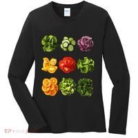 Saladkit Vegetable Motif Garden Saladkit Women's Long Sleeve Shirt thumb 0